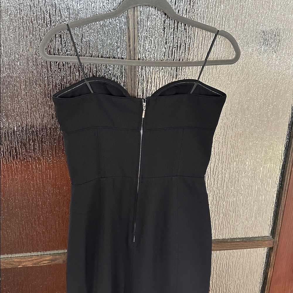 NICHOLAS Strapless Pernille Bustier Gown W/ Slit in Black size 8 NWT - Picture 8 of 11